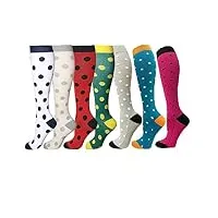 mgwye jacquard sports muscle socks jambières running compression sports de plein air chaussettes