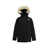 redskins junior parka polaire manteau thermique vêtement chaud doudoune impermeable veste enfant garçon fille modèle 1095 noir taille 16 ans