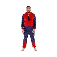 marvel grenouillères pour hommes | grenouillère spiderman homme | combinaison spiderman adulte | merchandise officiel spiderman | xx-large