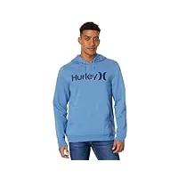 hurley one & only sweat à capuche en polaire unie, thunder berry, large