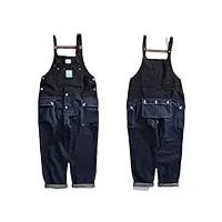 aoleaky salopette hip hop pantalon cargo pour homme pantalon de travail fonctionnel en jean avec plusieurs poches combinaison pantalon pour homme, photo color1, l