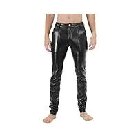 bockle® 2024 stretch chino pantalon en cuir home jean, size: 28w / 30l