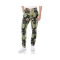 true religion pantalon de jogging cargo big t pour homme, camouflage vert, 50