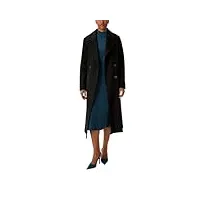 comma manteau en laine mélangée, noir , 42