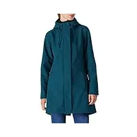 veste de pluie pour femme - longue veste softshell avec capuche - veste de transition - manteau de pluie doublé - veste fonctionnelle imperméable - coupe-vent - veste de randonnée respirante - veste