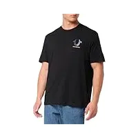 true religion t-shirt décontracté tr lane pour homme, noir profond, xl