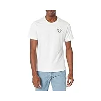 true religion t-shirt ss stamp foil pour homme, blanc (optic white), 3xl
