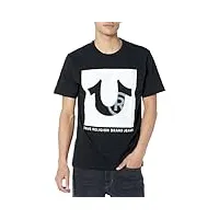 true religion registered stud t-shirt pour homme noir jais taille 3x, noir (jet black), xxxl