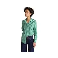 street one ltd qr striped business blouse t-shirt, fresh spring green, 46 femme