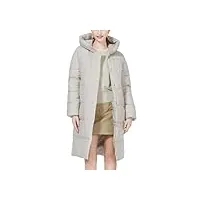 veste d'hiver à double boutonnage pour femme - manteau long coupe-vent en coton avec capuche, g625, xx-large