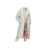 manteau d'hiver à capuche en fourrure pour femme, veste longue de luxe, manteau matelassé chaud pour femme, parkas avec ceinture, g625, large