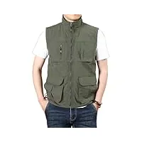 veste sans manches pour homme - veste d'hiver multi-poches - gilet de travail pour homme - gilet de pêche - poches de chasse pour homme, en8, s
