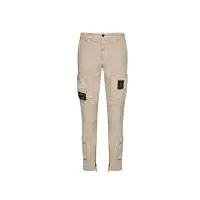 aeronautica militare pantalon anti-g en coton stretch (ice palace), beige, 44