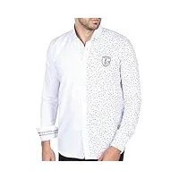 shilton chemise fleurie patchwork homme 5xl / blanc