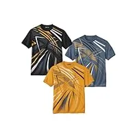 atlas for men - lot de 3 tee-shirts sporting - 3xl