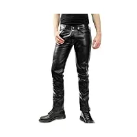bockle® 7 bob pants skinny pantalon en cuir home jean, size: 38w / 36l
