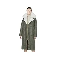 hcclijo manteau femme longue veste de luxe femme manteau matelassé chaud parkas avec ceinture g873 xxl