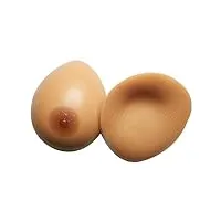 prothèse mammaire en silicone agrandissement des bonnets en forme de goutte d'eau récupération après mastectomie travestis et cosplay inserts de soutien-gorge(5000g/pair, brown)