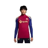 nike fcb mnk df strk drill top k haut, noble red/deep royal blue/club gold, l homme