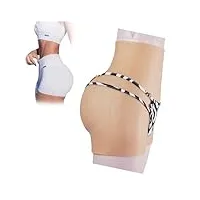 adima culotte en silicone réaliste caleçon de contrôle des fesses et de renforcement des hanches culotte sissy enfichable pour transgenre,fair color,upgrade