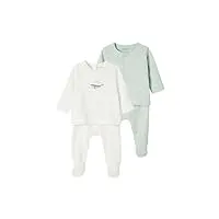 vertbaudetlot de 2 pyjamas bébé 2 pièces en jerseybleu ciel18m(81cm)