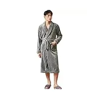 cparts pyjama et kimono épais pour hommes, peignoir long, chemise de nuit, robe de chambre, automne et hiver (dl)