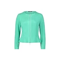 betty barclay veste d'été pour femme avec fermeture éclair, vert, 50