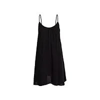roxy spring adventure - beach mini dress for women - robe de plage courte - femme - l - noir