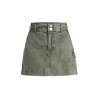roxy roll with it - mini cargo skirt for women - mini jupe cargo - femme - m - vert