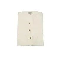 coline - chemise homme manches courtes boutonnée - couleur : blanc - taille : m