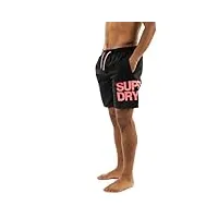 superdry maillot de bains sportswear logo 17"" swimshort 02a black