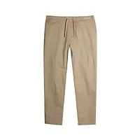 ben sherman pantalon pour homme – pantalon extensible confortable à enfiler à l'avant plat – chino kaki décontracté pour homme, sable, taille l