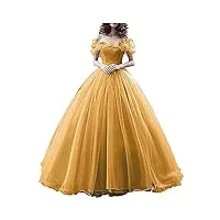 fuomomo robe de bal en tulle cendrillon épaules dénudées robe de quinceanera robes de mariée robe de soirée formelle