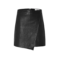 selected femme mini-jupe cuir black 40 black 40