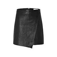 selected femme mini-jupe cuir black 36 black 36