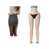 wqczm pantalon de silicone longueur de cheville, culotte de travestissement homme/femme pour drag queen transgender,color 3,upgrade