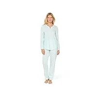 rösch femme pyjama coton points rayures manches longues 1884146 40 c16389