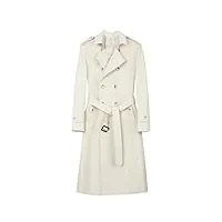 dvbfufv printemps automne mode hommes long manteau coupe-vent double boutonnage long trench coat, blanc 9, xs