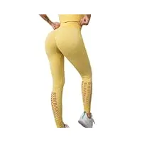 n/a leggings de fitness pantalons d'entraînement leggings de fitness collants en maille taille haute leggings d'entraînement de course à pied de sport (couleur : a, taille : mcode)