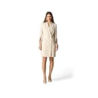 oltre: robe manteau double boutonnage blanc 42 spring summer 24