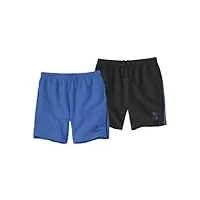 atlas for men - lot de 2 shorts summer sport - m