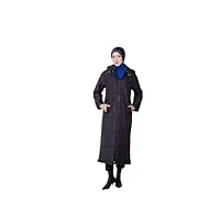 armİne manteau à capuche mobile - mode hijab moderne et élégante | noir - 42