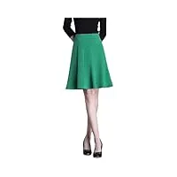 jupe courte en tricot de printemps - vêtements décontractés pour femmes - tempérament noir - jupe trapèze plissée pour femme, en8, 40