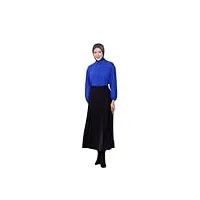 armİne jupe plissée effet mat mode hijab moderne et Élégante | noir - 40