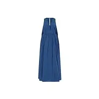 semicouture robe longue annabella s4si14 femme coton bleu, bleu, 36
