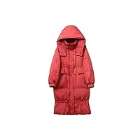 sukori manteaux pour femme hiver à capuche longue veste longue femme manteau décontracté perturbant rouleau de vent de neige réchauffer (size : s)