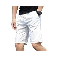 sdfgh Été hommes imprimé shorts coton ample décontracté plage pantalon collants survêtement rue court maison (color : d, size : xlcode)