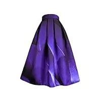 vsadsau jupe longue harajuku pour femme - coupe ajustée - esthétique - jupe plissée mi-mollet, 01, xxxxxl