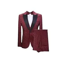 costume pour homme - coupe ajustée - pour mariage, smoking à simple boutonnage - blazer et pantalon, costumes pour homme 6, l
