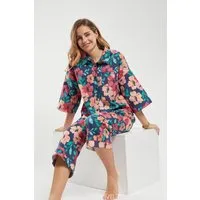 armor-lux pyjama imprimé "fleurs" - popeline femme imprimé blossom midnight b 2xl - 46